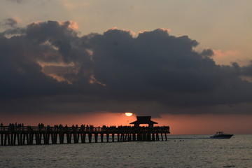 sunset on beach