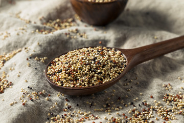 Raw Tricolor Organic Quinoa Kernals