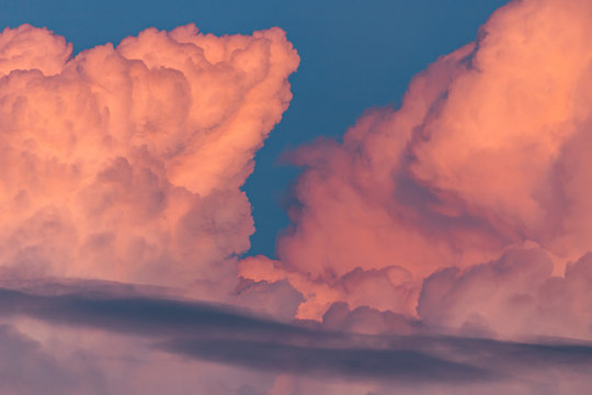 Storm Cloud During Sunset
