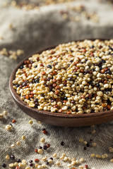 Raw Tricolor Organic Quinoa Kernals