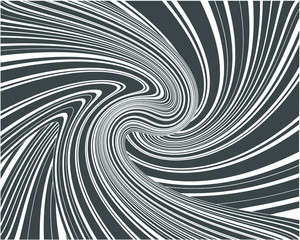 Obraz premium Line art optical art. Psychedelic background. Monochrome background. Optical illusion style. Black dark background. Modern pattern. Abstract graphic texture. Graphic ornament. Vector template