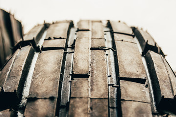 car tire close up