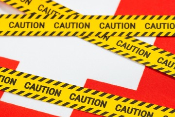 SwitzerlandFlag virus 2019-ncov outbreak covid-19, concept covid19.