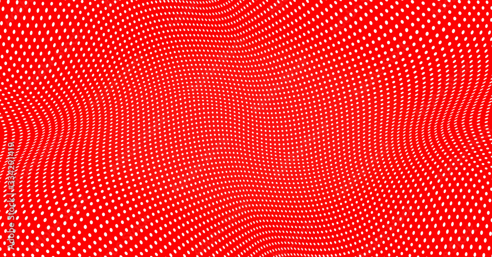 Poster abstract background with dots and circles.