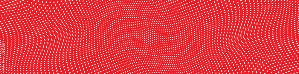 Poster abstract background with dots and circles.