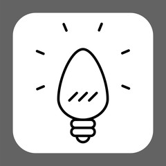Light bulb icon. Idea symbol.