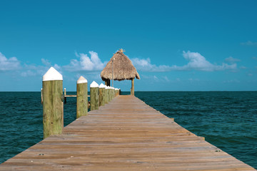 Hut Dock on the water