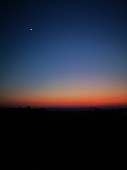 sunset in mountains