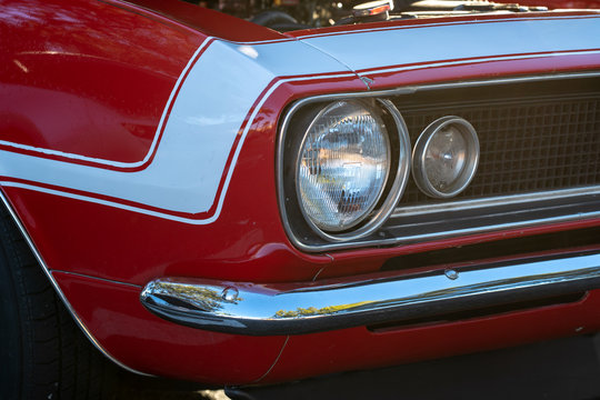Vintage car exterior close-up