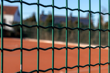 Clôture du terrain de tennis