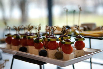 Little snacks  on the table