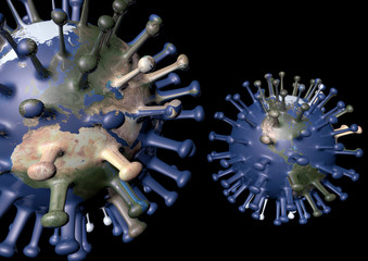 gears on black background