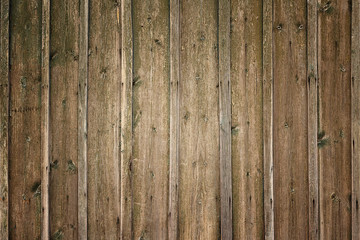 Fototapeta premium Old wooden vintage background. Vertical position. Grunge rustic style.