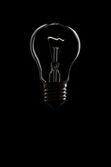 It's just a light bulb on a black background