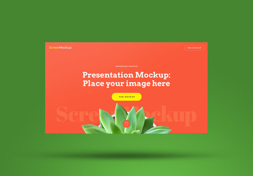 Floating Presentation Showcase Mockup