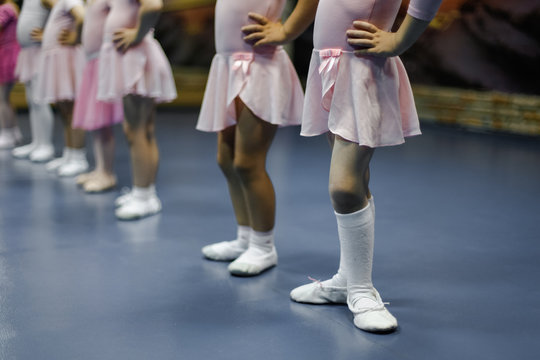 Legs of little ballerinas