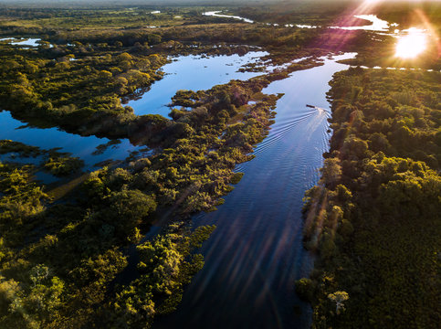 Miranda River photographed in Corumb&aacute;, Mato Grosso do Sul. Pantanal Biome. Picture made in 2017.