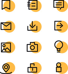 Button Icons General Vector