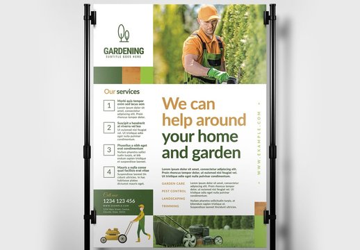 Gardening Services Banner Layout