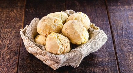 homemade Brazilian cheese bread basket