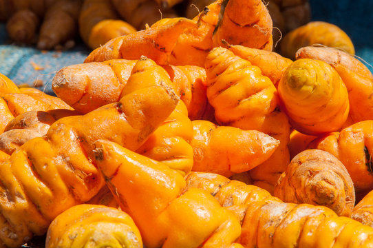 yellow mashua stacked Ecuadorian vegetable