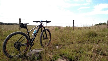 bicycle on the field