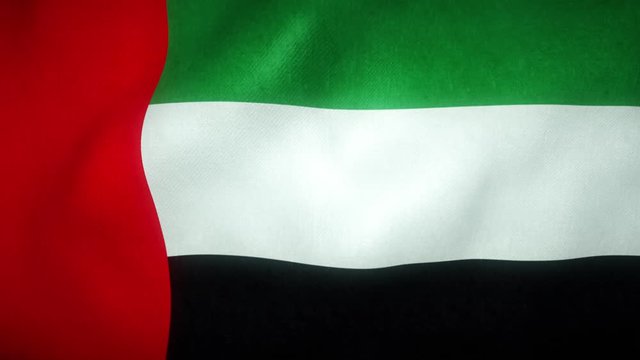 flag of the United Arab Emirates waving in the wind
