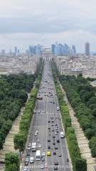 aerial view of paris
