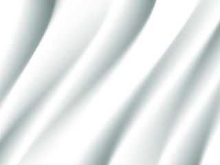 Obraz premium Minimal smooth waves elegant white silk or satin cloth texture background. Modern luxurious background design.
