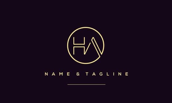 Ha Logo Stock Vector (Royalty Free) 568737799
