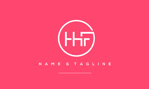 Alphabet letter icon logo HHF