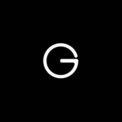 Obraz premium Letter G logo design , logo circle letter g , logo letter g 