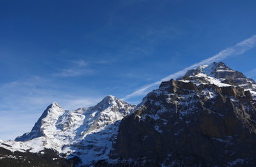 Obraz premium The Eiger under blue sky