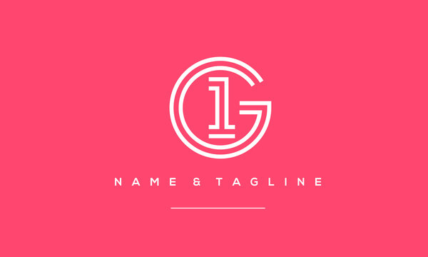 Alphabet and number icon logo G1