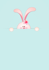 illustration of funny bunny