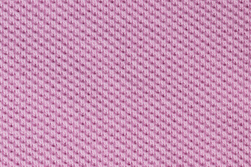 Light pink cotton fabric polo shirt texture background. Background textile surface with copy space for text
