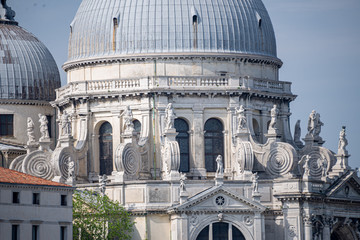 Basilica Santa Maria della Salute at Grand Canal in Venice, Italy