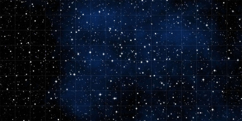 Fototapeta na wymiar nebula with stars 
