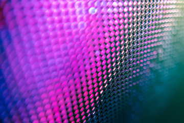 CloseUp LED blurred screen. LED soft focus background. abstract background ideal for design.