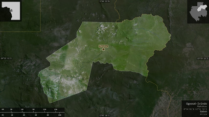 Ogooué-Ivindo, Gabon - composition. Satellite