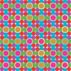 Beautiful of Colorful Circle Polka Dots, Reapeated, Abstract, Illustrator  Pattern Wallpaper. Image for Printing on Paper, Wallpaper or Background, Covers, Fabrics