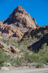 A mountain in the Eldorado Canyon, Nevada, USA