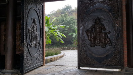 Open doors Bai Dinh Pagoda
