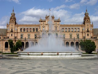 Obraz premium Seville, Spain, Plaza de Espana