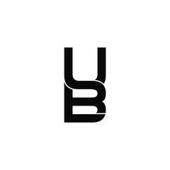 ub letter original monogram logo design