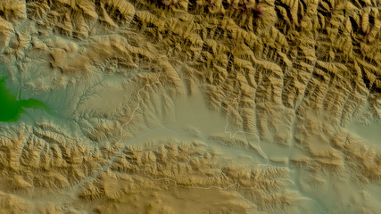 Shida Kartli, Georgia - outlined. Physical