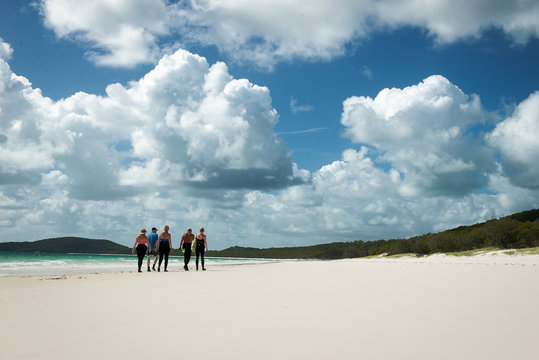 Walking Whitehaven Beach In The Whitsundays