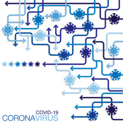 Coronavirus, covid-19, 2019-ncov Wuhan virus infographic in vector format.