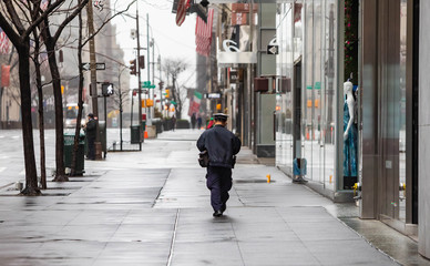Empty streets of New York City during Coronavirus quarantine