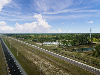 Abandoned highway in Florida after coronavirus sent everyone to work at home